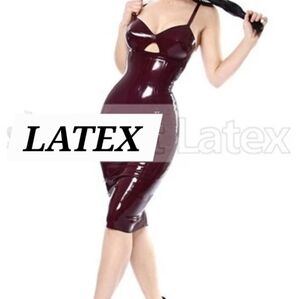 Purple Latex Dress - Fetish